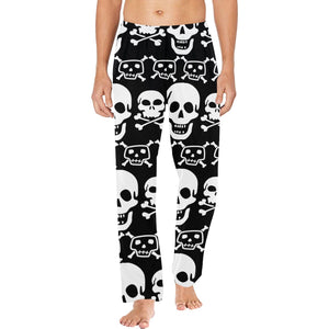 Men's Skull Black Pajama Pants