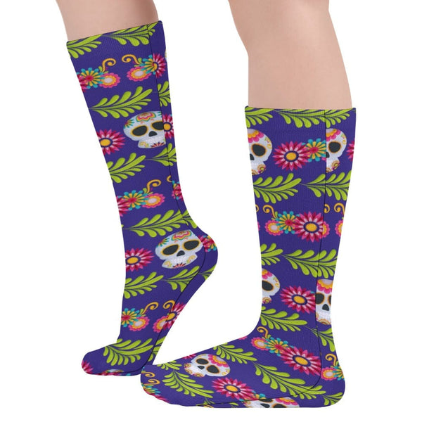 Mexican Skulls Thick Stockings