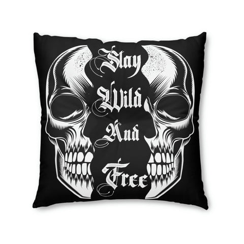Skull Throw Pillows Carpe Noctem Goth, Biker, Punk style homemade