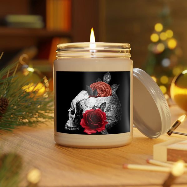 Skull Roses Scented Candles 3 Scents