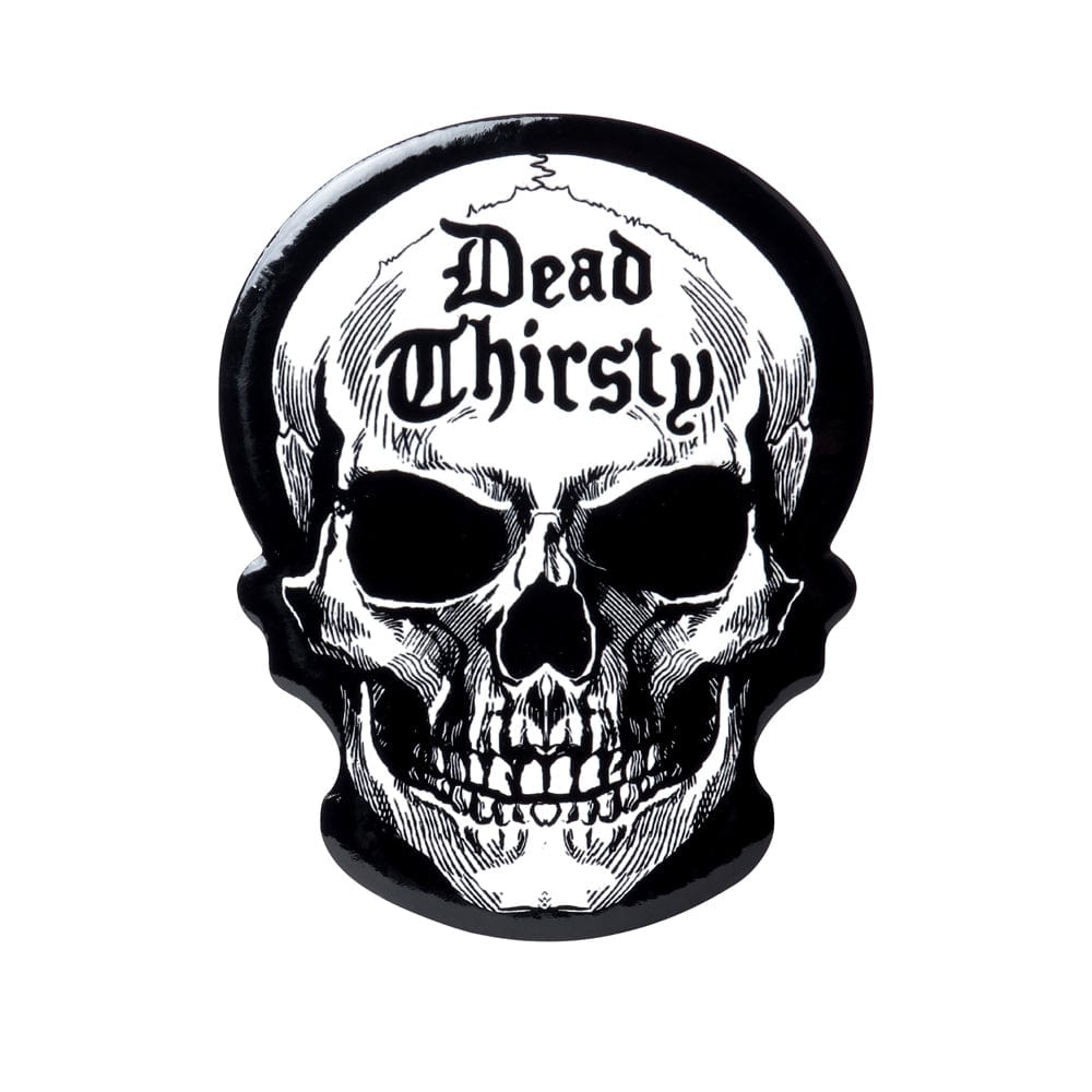 Skull Dead Thirsty Table Drink Coaster