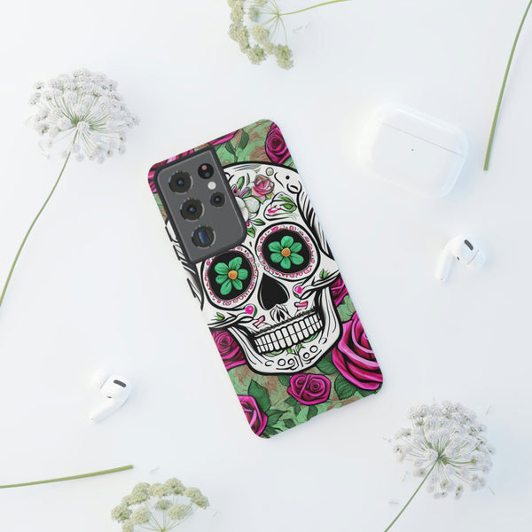 Mexican Skull Floral Cell Phone Tough Cases