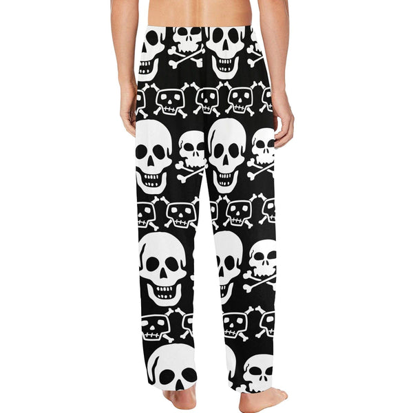Men's Skull Black Pajama Pants