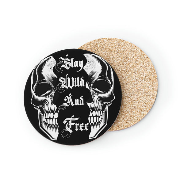 Skull Play Wild And Free Coasters 1 or Set of 4