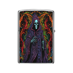 Vibrant Skull Grim Reaper Lighter Case