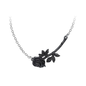Black Dark Rose Thorn Necklace