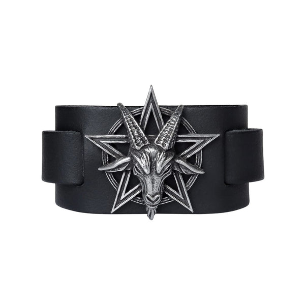 Occultist's Pentagram Star Goat Baphomet Bracelet