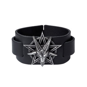 Occultist's Pentagram Star Goat Baphomet Bracelet