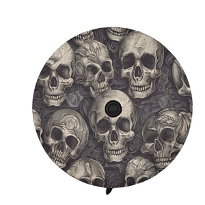 Gothic Gray Skulls Pattern Spare Tire Cover Spare