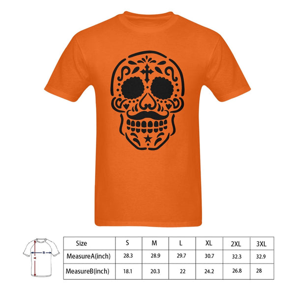 Men's Mexican Skull Gildan T-shirt 100% Cotton