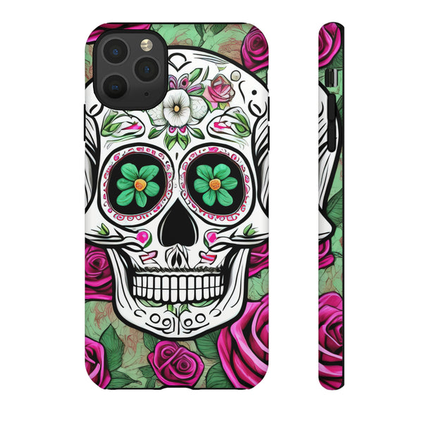 Mexican Skull Floral Cell Phone Tough Cases