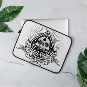 Skull Ace Of Spades Laptop Sleeve 2 Sizes