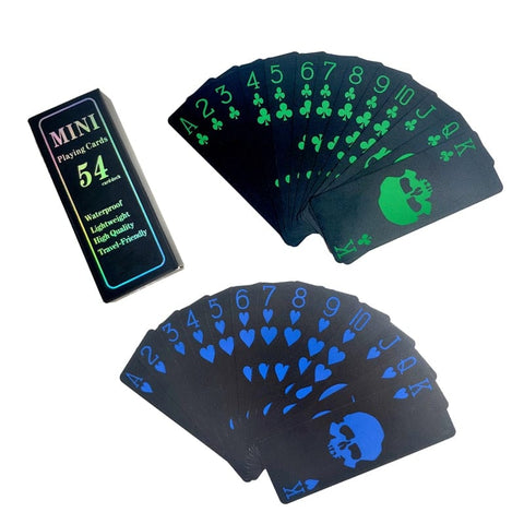 Skull 55pcs/set Waterproof Plastic PVC MINI Playing Cards - Skull Clothing and Accessories Skull only Merchandise