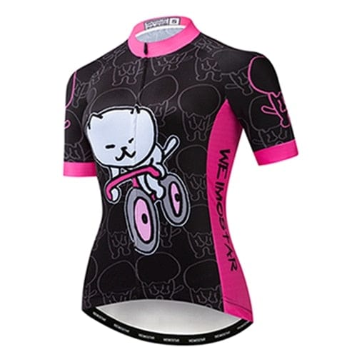 Quick Dry Skull Cycling Jersey For Women - Skull Clothing and Accessories Skull only Merchandise