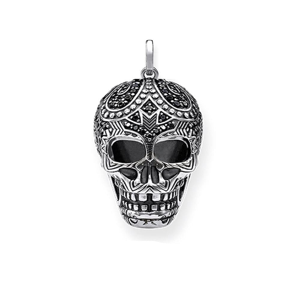 Skull Fashion Punk Sterling Silver Pendant Jewelry - Skull Clothing and Accessories Skull only Merchandise