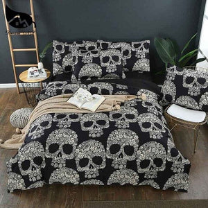 Skull Black Luxury Bedding Set