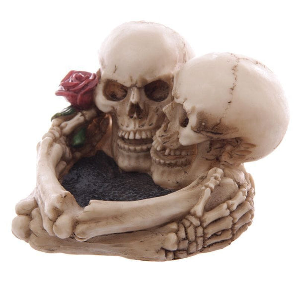 Skull Couple Hug Cigarette Creative Ashtray - Skull Clothing and Accessories Skull only Merchandise