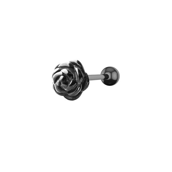 1/2PC Rose, Heart, Skull Tongue Piercing Stainless Steel Body Jewelry