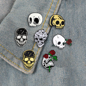Skull Iron On Patch on Clothes, Gothic Goth Patches, Clothing