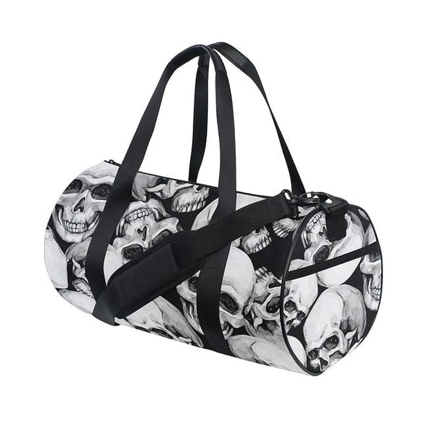 Waterproof Skull Printing Big Black Color Duffle Bag 15 Patterns