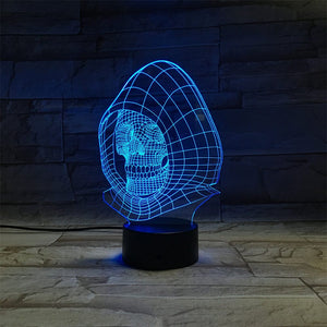 Skull 3D Night Light Color Change Table Lamp