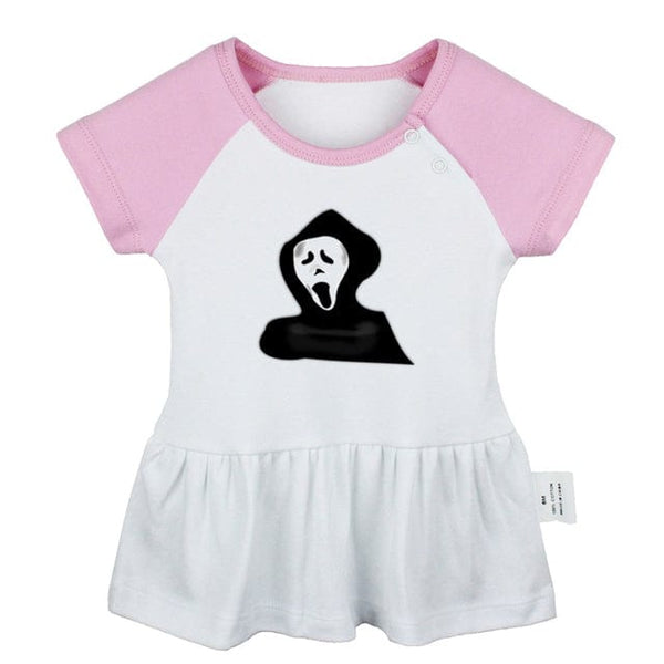 Skull Skeleton Toddler Infant Cotton Dress 7 Patterns 3 Colors