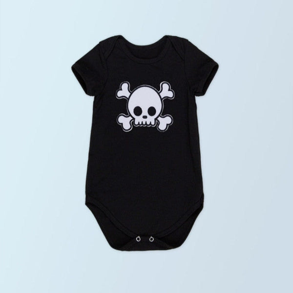 Cute Cartoon Infant Skull Bodysuit