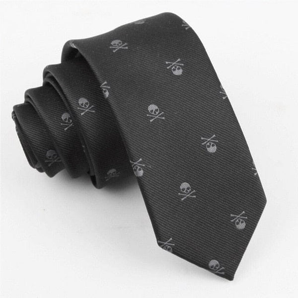 Men's Skull Tie 6 Colors - Skull Clothing and Accessories Skull only Merchandise