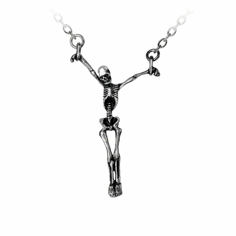 Lost Soul Outstretched Skeleton Suspended Pendant