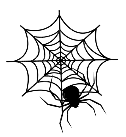 Spider With Web Image | Instant Download | Digital File | SVG | JPG | PNG | EPS