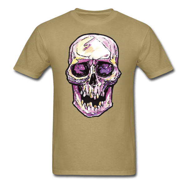 Mens Single Skull T-shirt - khaki