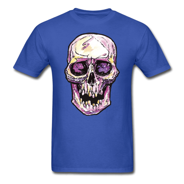 Mens Single Skull T-shirt - royal blue
