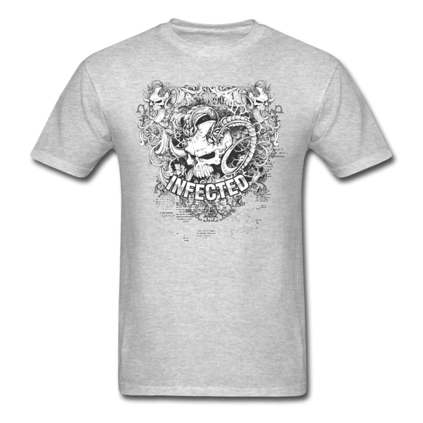 Demon Skull T-Shirt - heather gray