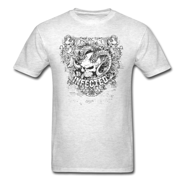 Demon Skull T-Shirt - light heather gray