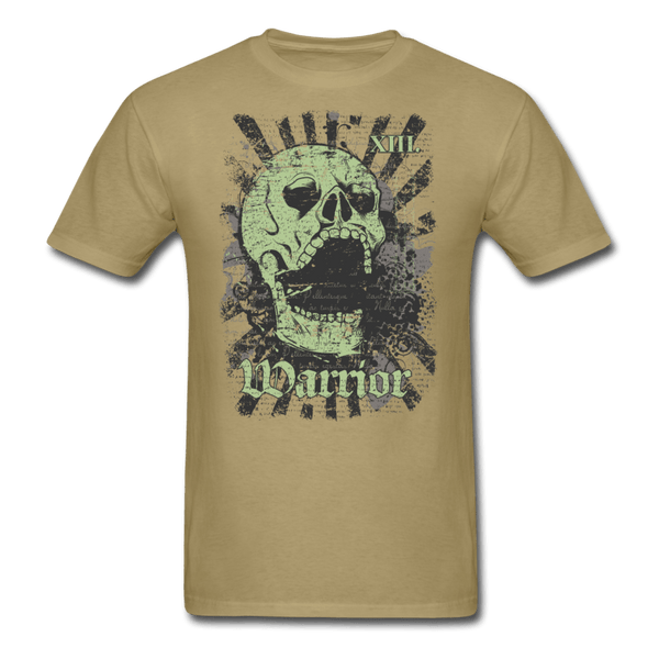 Skull with Rays T-Shirt - khaki