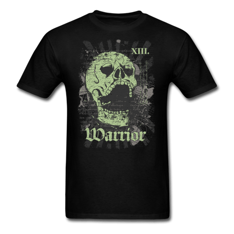 Skull with Rays T-Shirt - black