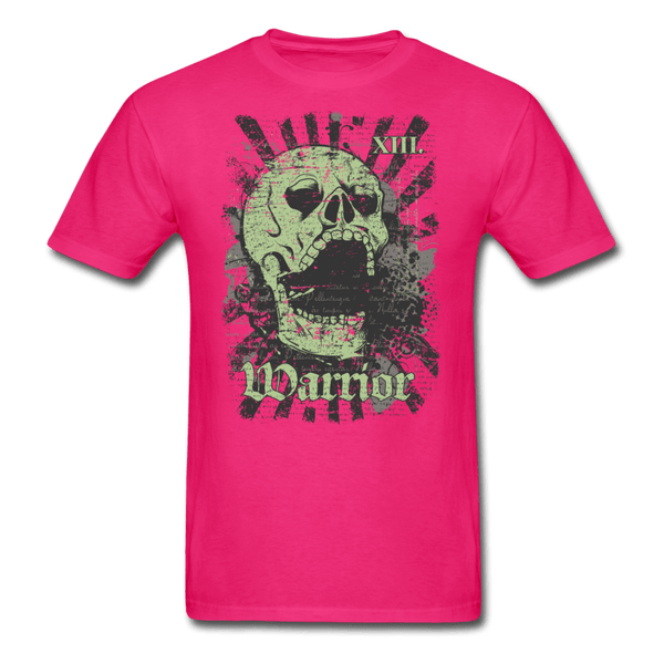 Skull with Rays T-Shirt - fuchsia