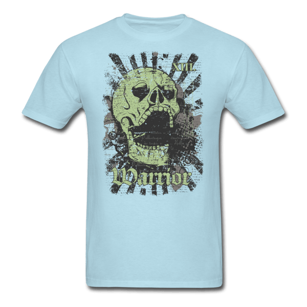 Skull with Rays T-Shirt - powder blue