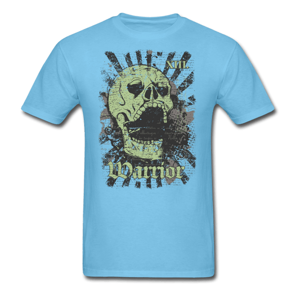 Skull with Rays T-Shirt - aquatic blue