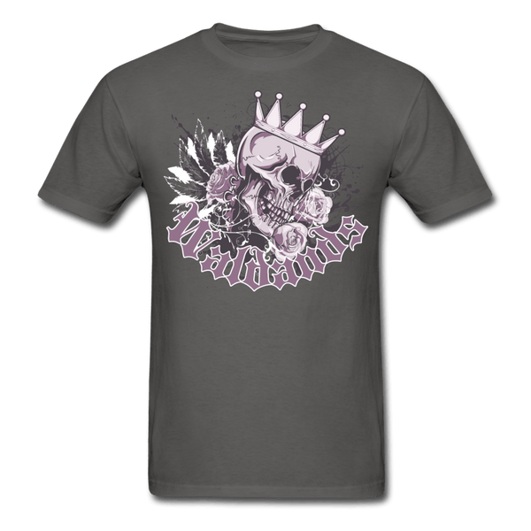 Skull and Roses T-Shirt - charcoal