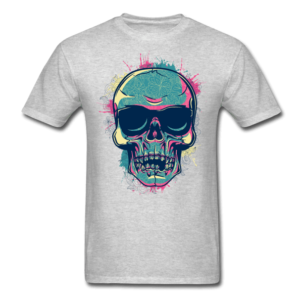 Sunglasses Skull T-Shirt - heather gray