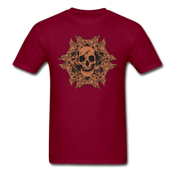 Garden Skull T-Shirt - burgundy