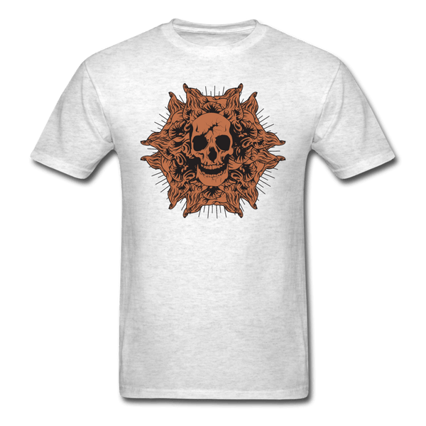 Garden Skull T-Shirt - light heather gray