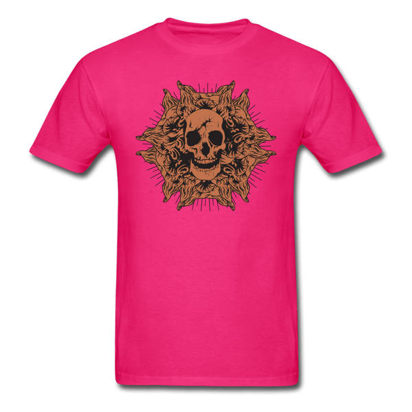 Garden Skull T-Shirt - fuchsia