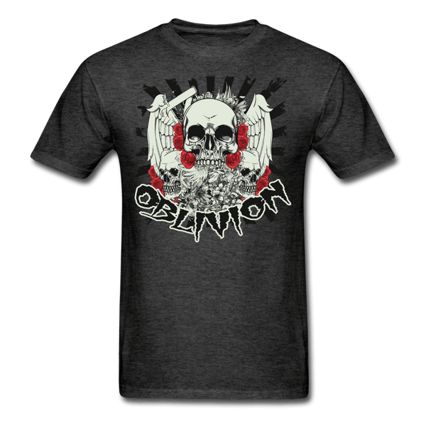 Oblivion Skull T-Shirt - heather black
