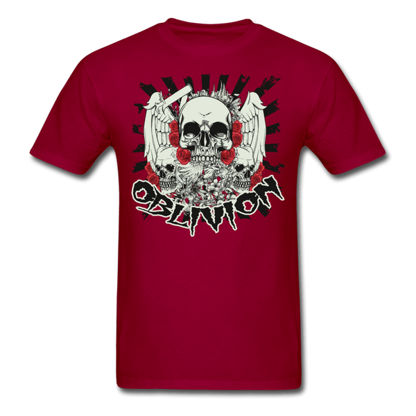 Oblivion Skull T-Shirt - dark red