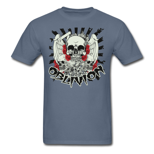 Oblivion Skull T-Shirt - denim
