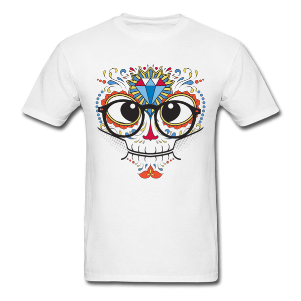 Nerdy Skull T-Shirt - white