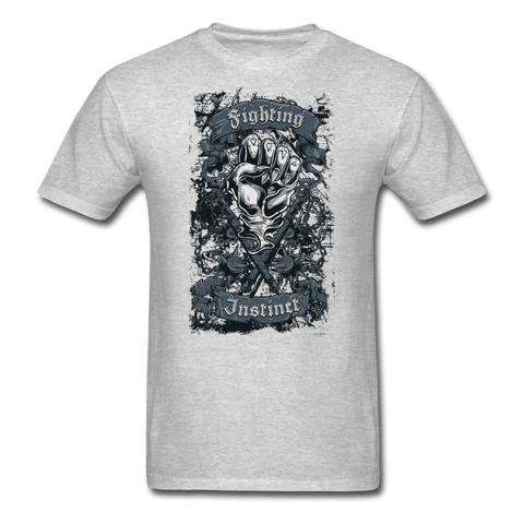 Demon Fist T-Shirt - heather gray