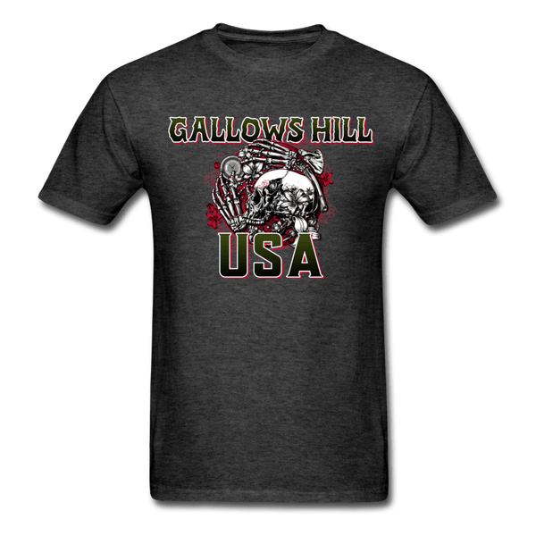 Gallows Hill USA T-Shirt - heather black